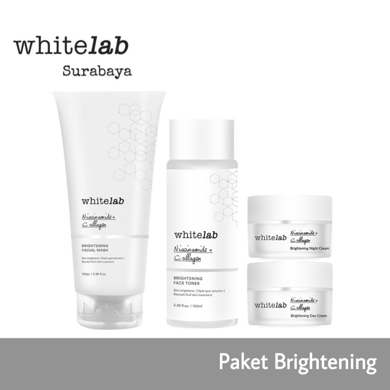 Whitelab Brightening Paket Wajah A - Whitelab Surabaya