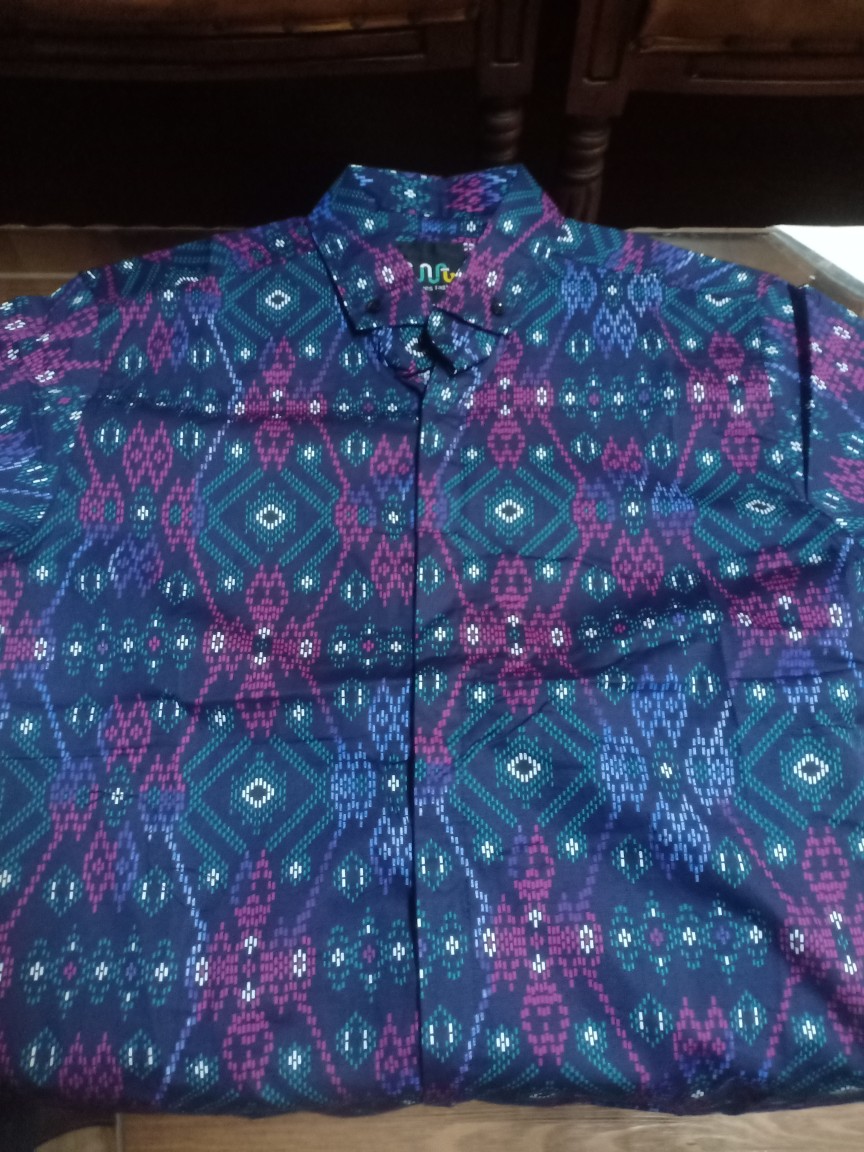 Bswart Batik Hrb026 Kenongo Hem Pendek Padi Pekalongan M L Xl Batik Pria Murah Modern Grosir Batik