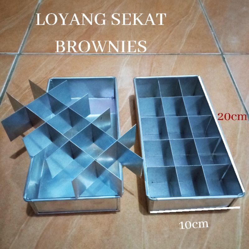 LOYANG SEKAT BROWNIES 1SET LOYANG SAMA SEKAT