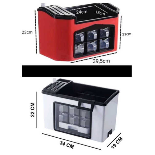 Tempat Bumbu Dapur Storage / Rak Bumbu Dapur / Tempat Alat Masak / Kitchen