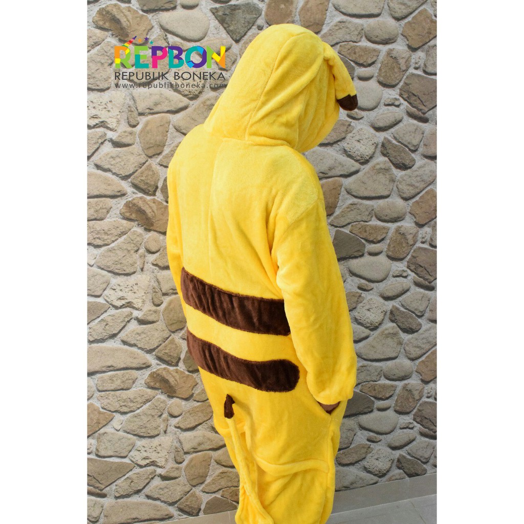 BAJU ONESIE POKEMON PIKACHU KOSTUM