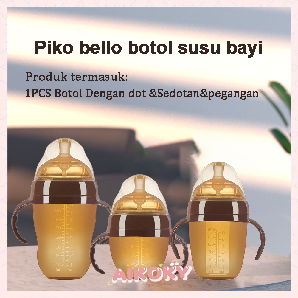 AIKOKY Piko bello botol susu bayi Dot ASI imitasi Dapat diekstrusi Tidak takut tersedak