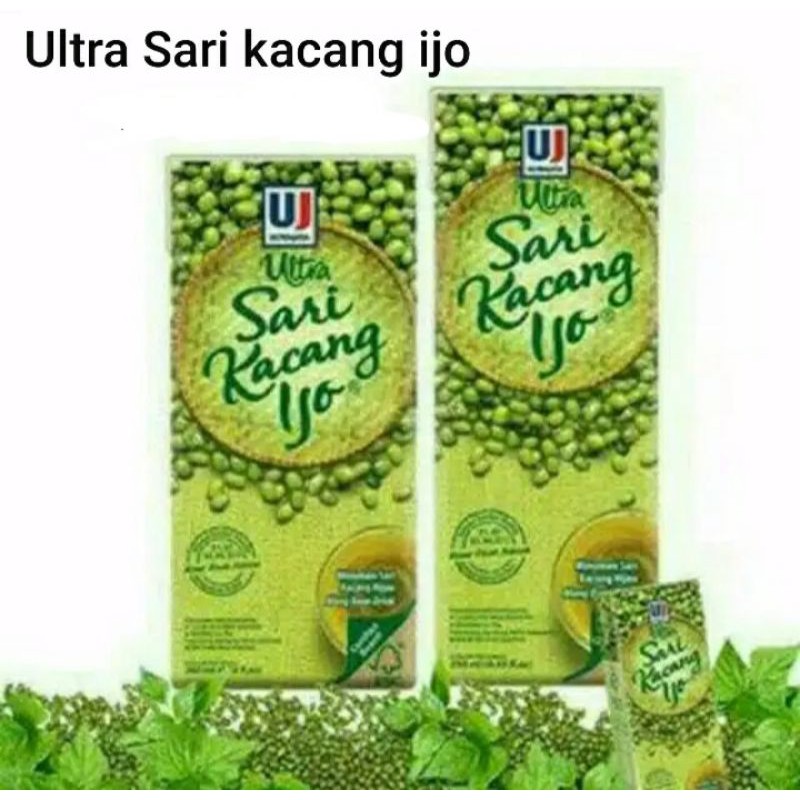 

Ultra Sari kacang ijo ukuran 250 mili isi 24 pcs/ 1 karton