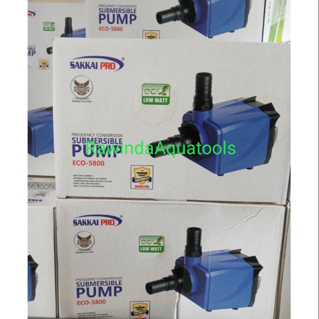 sakkai pro eco 5800 pompa aquarium hidroponik