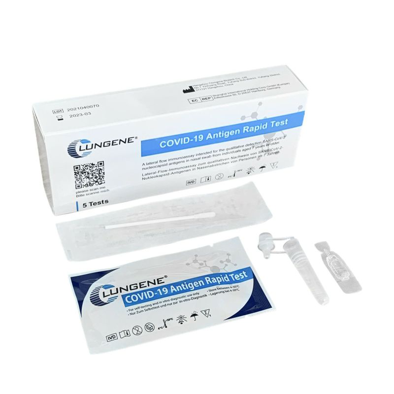 Swab Antigen Clungene biru / Swab hidung original kit