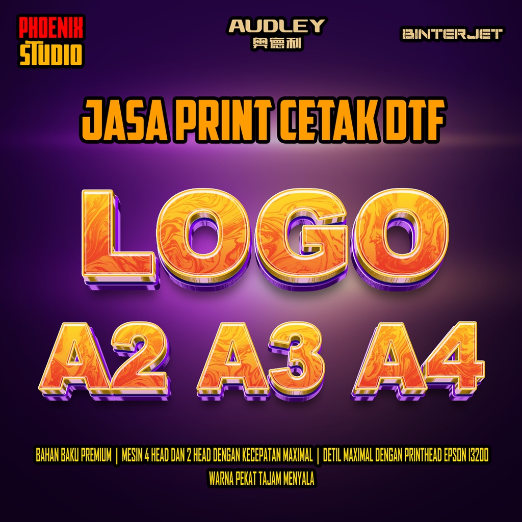 

Sablon Sticker DTF Siap Press Cetak Satuan Desain Bisa Custom