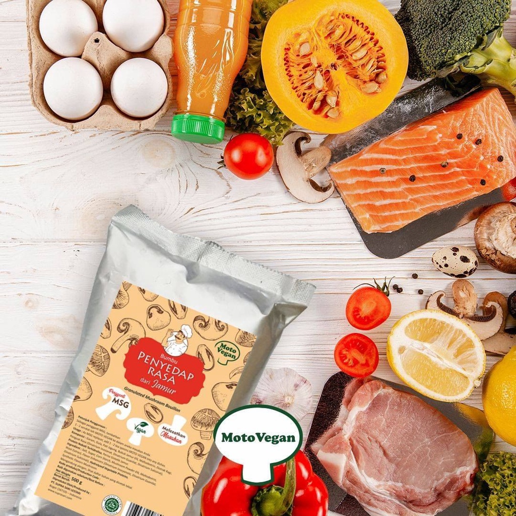 MOTO VEGAN Kaldu Jamur Non MSG 500 g Halal │ Bukan Totole