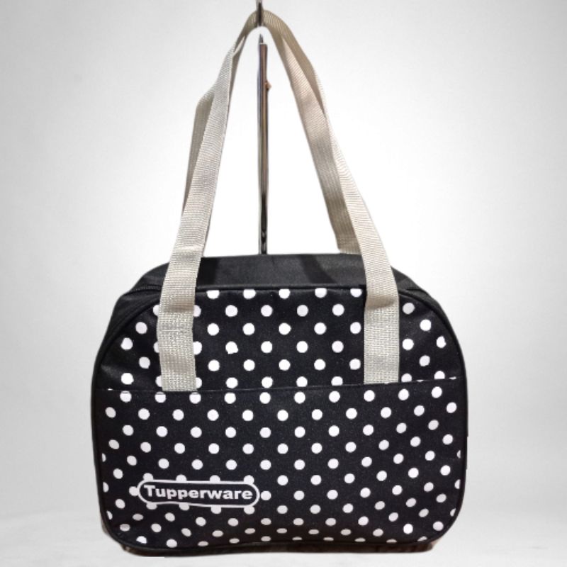 Tas Pop Polkadot Zipper Bunga Es jinjing murah