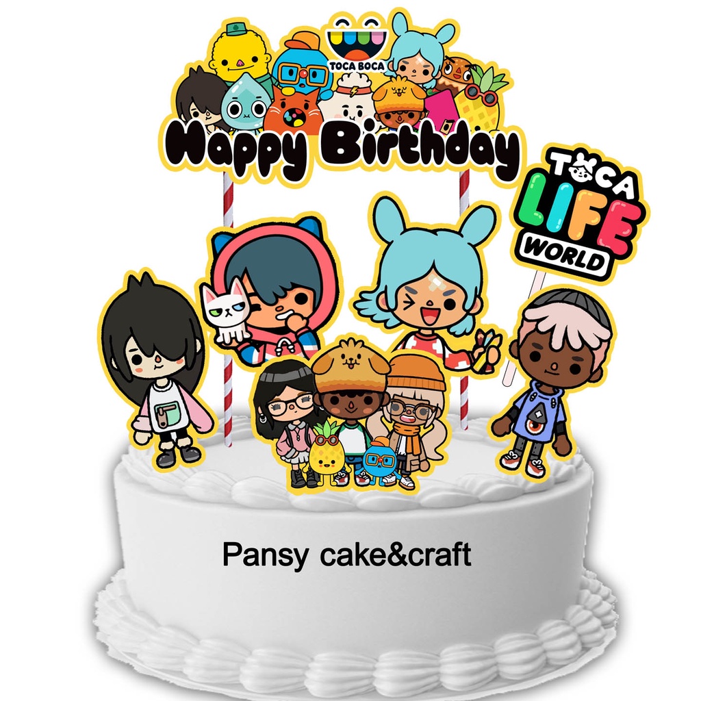Cake topper Toca Boca Life Big EKONOMIS