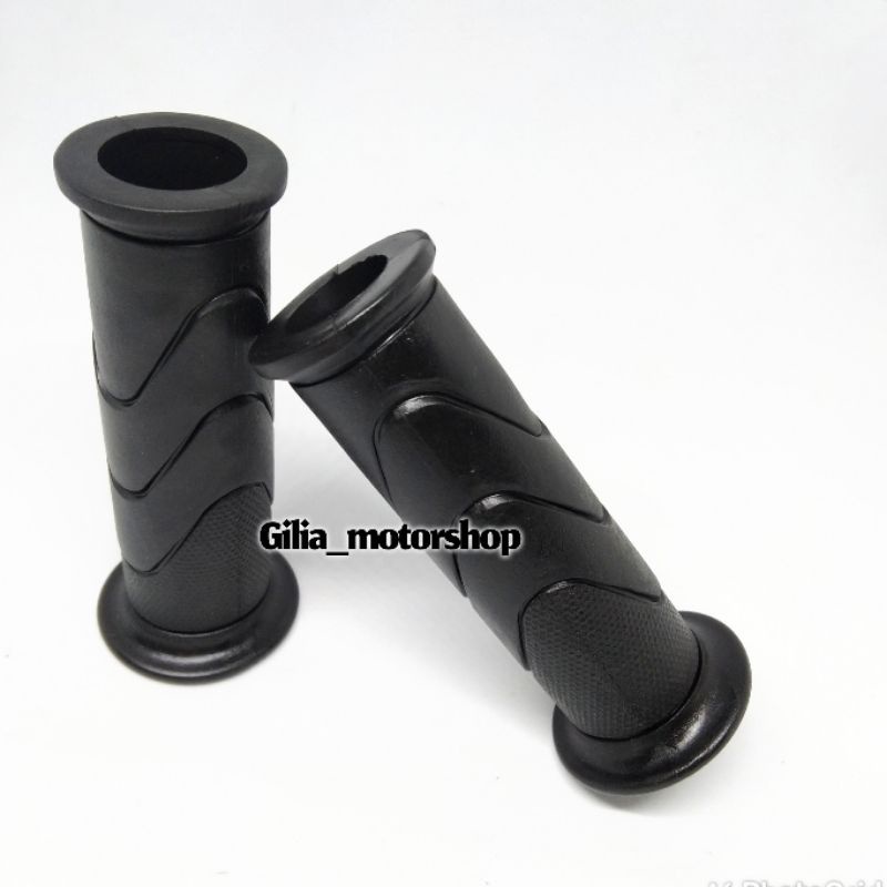 Handgrip Handfat Model ORI Honda Autspant karet Motif Lembut Black Edition Universal