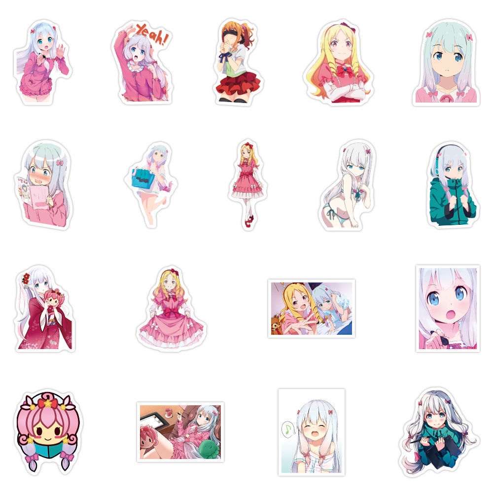 Erotis kartun guru Izumi Sagiri Eromanga lucu gadis anime stiker tangan akun nano SIM bagasi cangkir