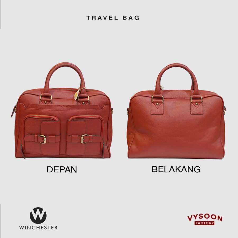 Tas Kulit Asli Premium Quality / Tas Besar / Tas Traveling / Tas Baju