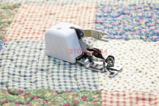 Sepatu Side Cutter - Sepatu Semi Obras dengan Pisau Potong untuk Mesin Jahit Portable