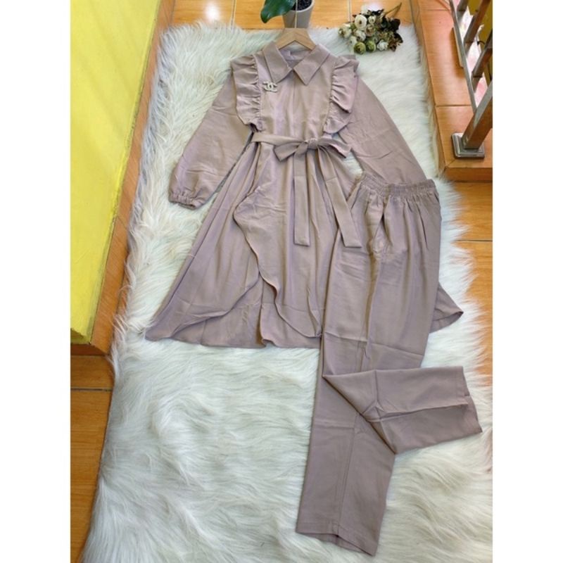 Emely set shakila/setelan wanita murah bahan shakila premium