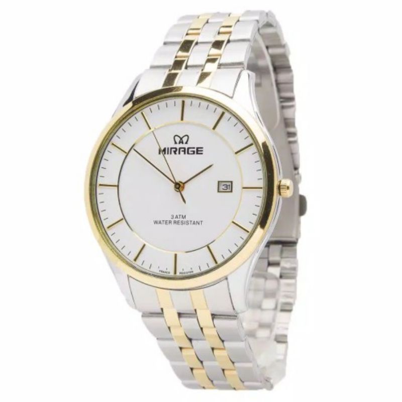 jam tangan Mirage Rante kombinasi pria 8544 ori