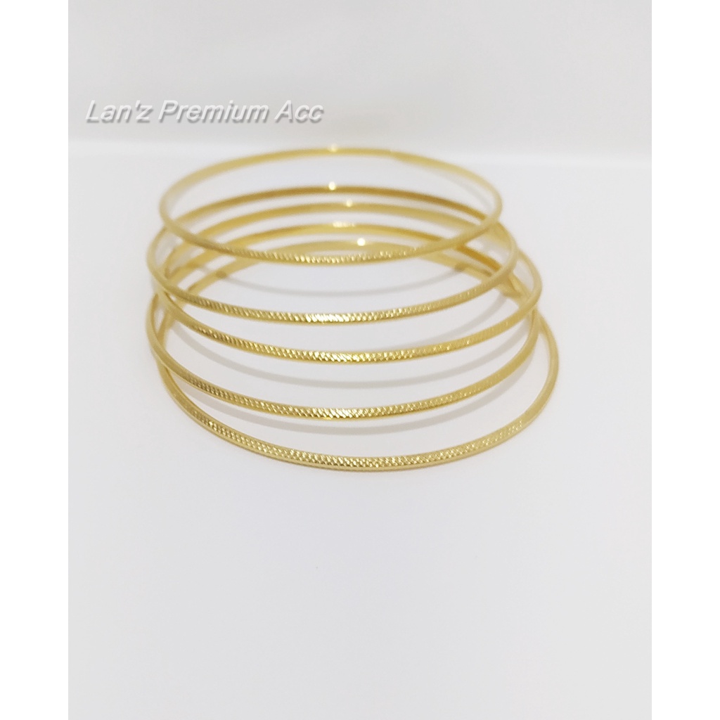 Gelang Keroncong Besar Titanium 5 Anti Karat Selamanya 22K