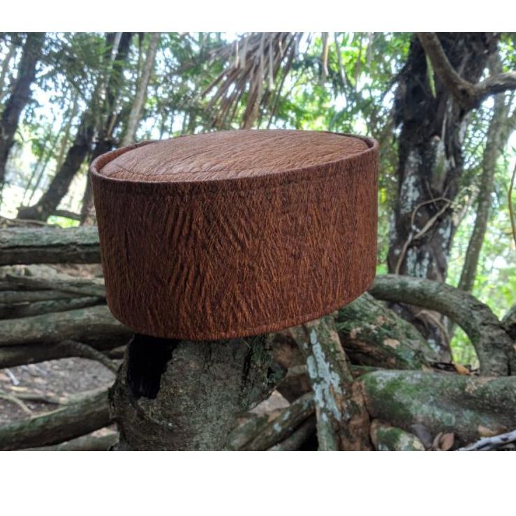 ZMK.54397 ‑ | | peci songkok kulit kayu asli 100% kulit kayu | peci kulit kayu | kopiah pria