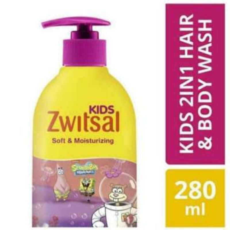 Zwitsal Kids 2in1 Hair &amp; Body Wash - Zwitsal  2 in 1 Sabun Shampoo Anak - Sabun Shampo Anak