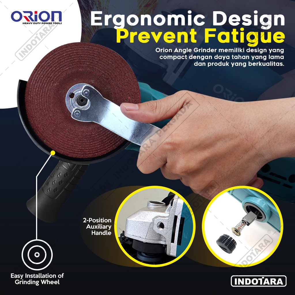 Paket Hemat 1 - Gerinda Tangan Orion HG9523 - 1 Pack Mata Gerinda Potong