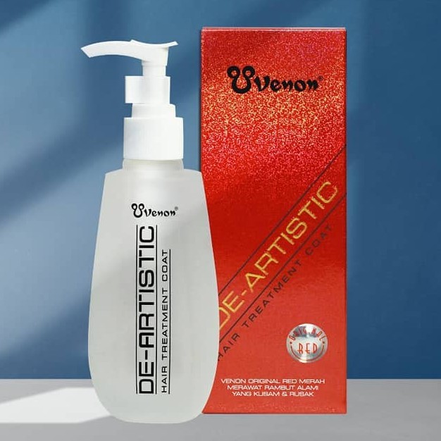 Jual Vitamin Rambut Venon Hair Treatment Coat Merah 160 Ml Indonesia Shopee Indonesia