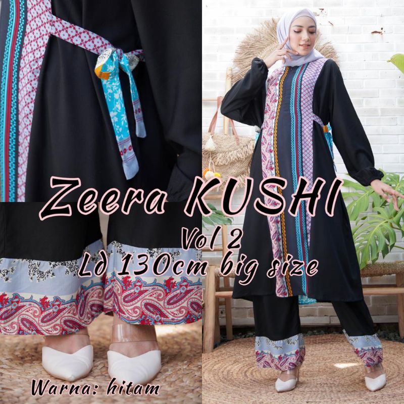 Daster Arab ZEERA KUSHI Gamis Rayon Baju Setelan Big Size Jumbo