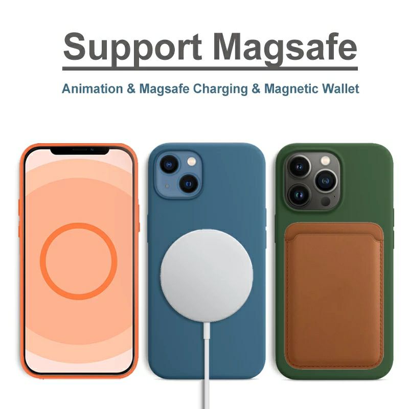 Silicone Case MagSafe iPhone 13 / Mini / Pro / Max Magnetic With Animation