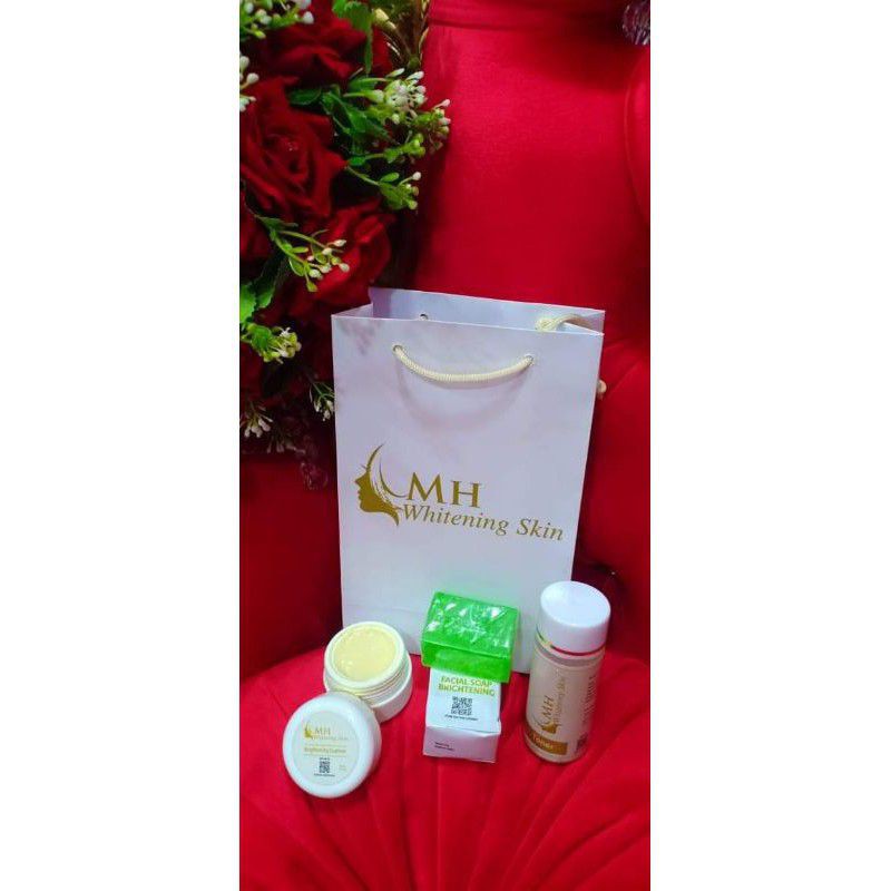 Image of (NEW PAKAI BARCODE ALL IN 1)Paket Cream MH Whitening skin care/pemutih glowing #8