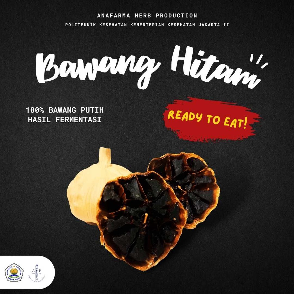 Bawang Hitam (150 gram) 100% Hasil Fermentasi Bawang Putih