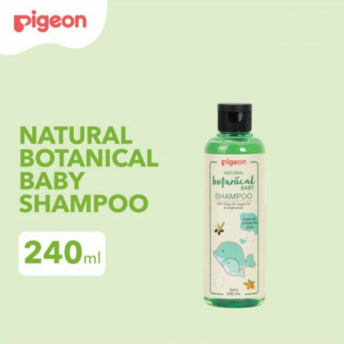 PIGEON Natural Botanical Baby Shampoo 240ml Shampo Bayi Argan Oil