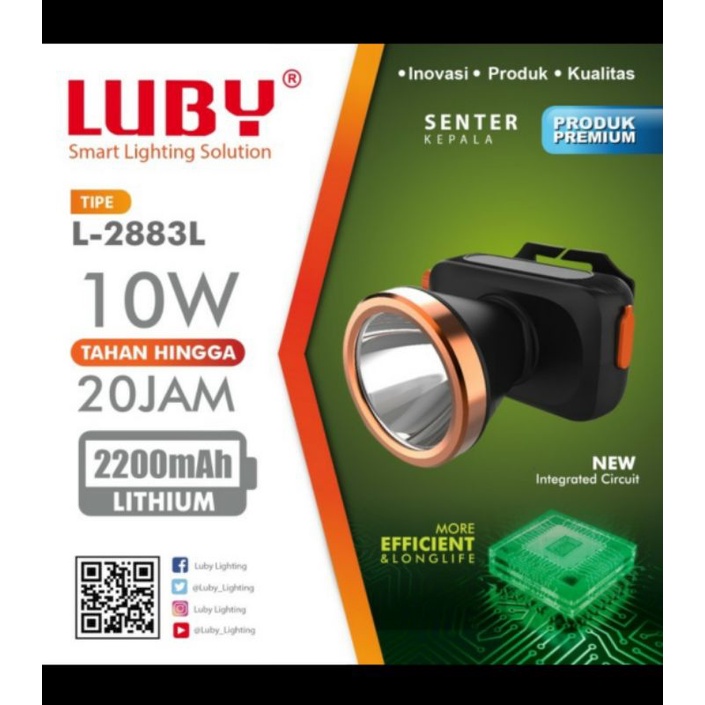 senter kepala luby 10 watt