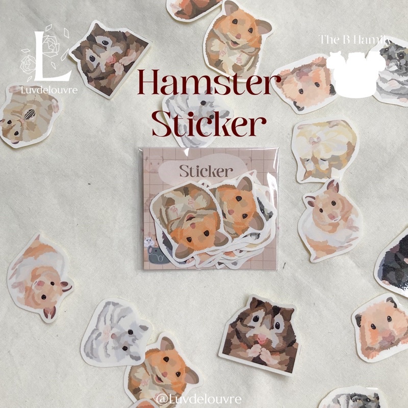 

HAMSTER STICKER ISI 20PCS MERCH HAMSTER MERCH SYRIAN CAMPBELL DWARF WINTER WHITE ROBOROVSKI