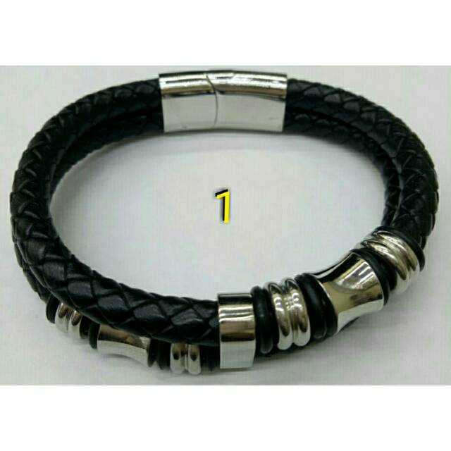 Gelang kulit titanium