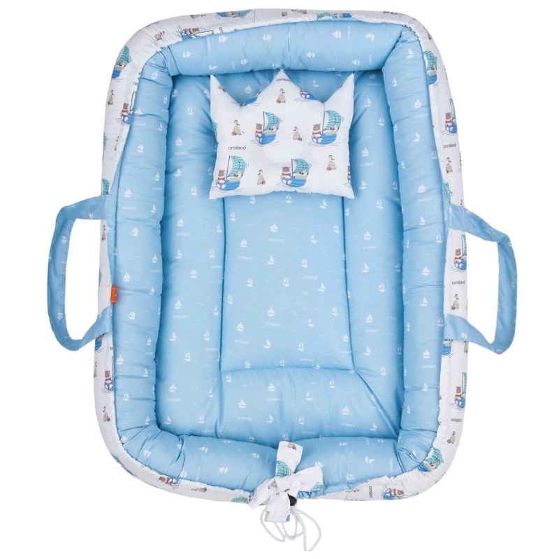 Omiland Kasur Bayi Serut + Kelambu Kojong (Bisa Dilepas) Sailor Series - OB41161-2-1