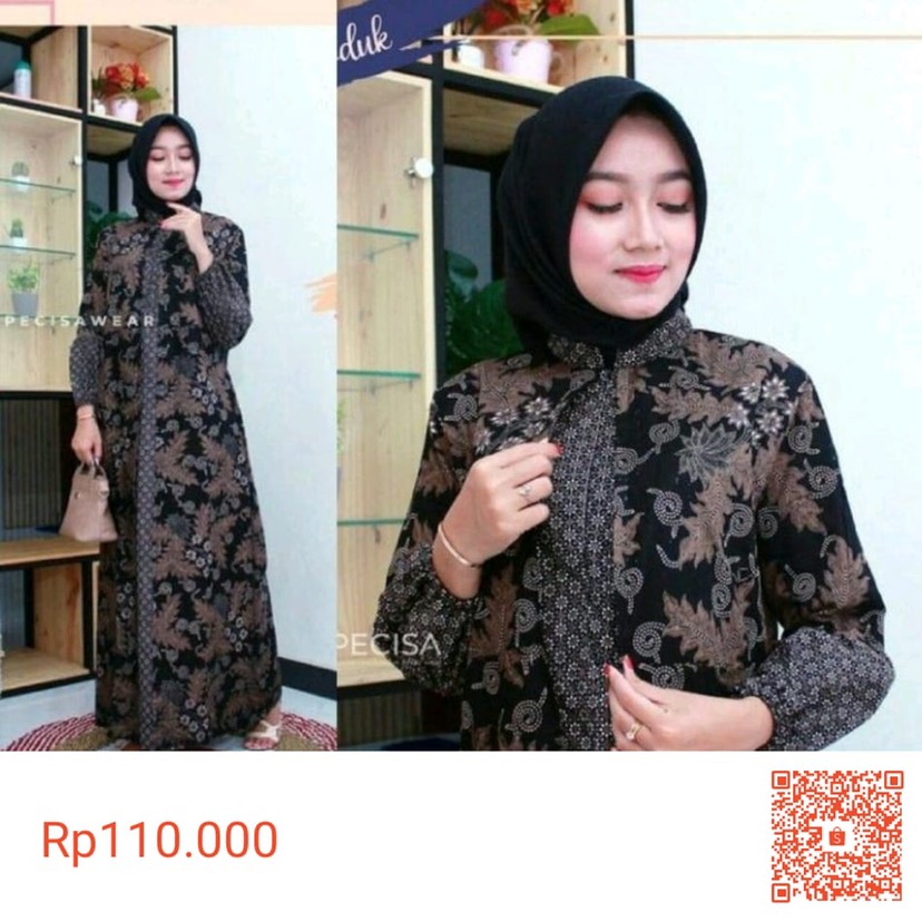 Gamis Batik Manggar, Padi,sekar,cantik,kubis,kipas,daun,kupu,nadine,gendis