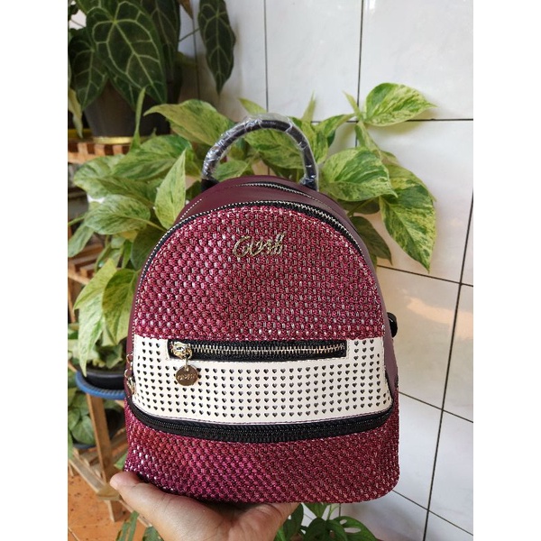 [Ready] Tas ransel gosh new maroon art 664