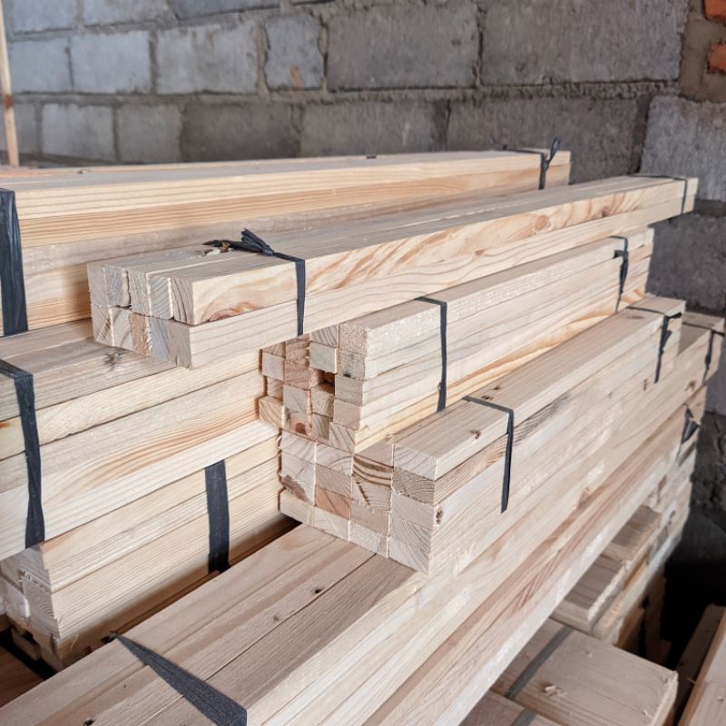 Stik jati belanda serut siap pakai 120cm x 2cm x 1,5cm (min order 10 batang bonus 1 batang)