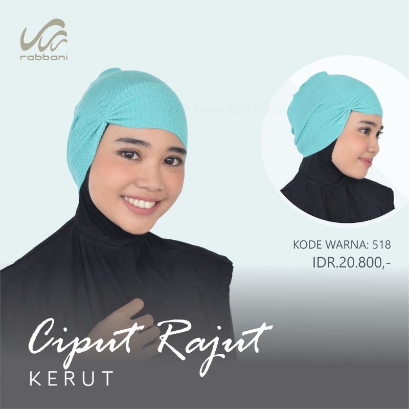 Ciput rajut kerut Rabbani ORI