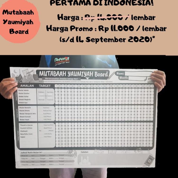 

C6HYBG Mutabaah Yaumiyah Board | Schedul Board Ibadah ☑☑ Best Produk