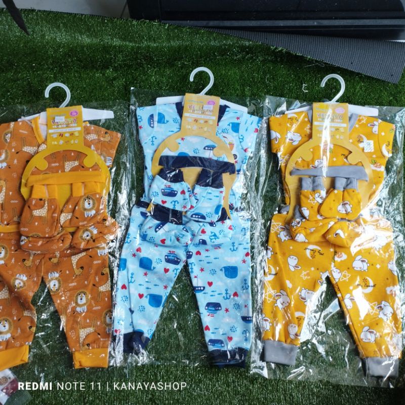 Vinata yobel full print / set baju panjang lengkap