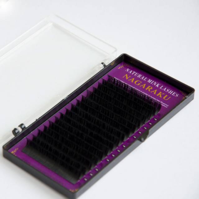 NAGARAKU Mink Eyelash Extensions untuk tanam bulu mata Curl D D0.15 D0.07 D0.10 mink lashes single size Bulu Mata Plasu
