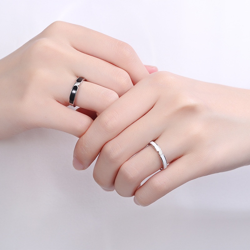 Cincin Pasangan Pandora Bahan 925 Silver Untuk Hadiah Valentine