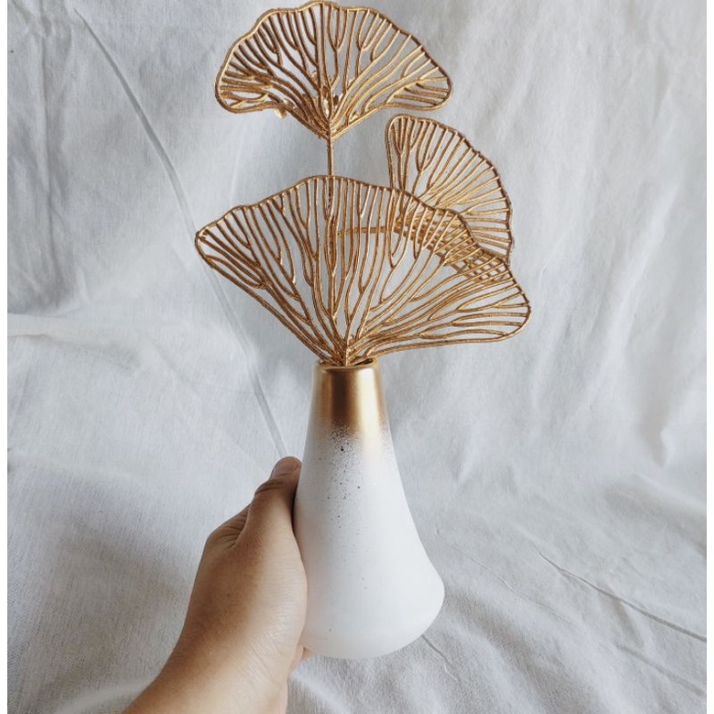 Bunga gold ginko, bunga plastik, bunga kering-4