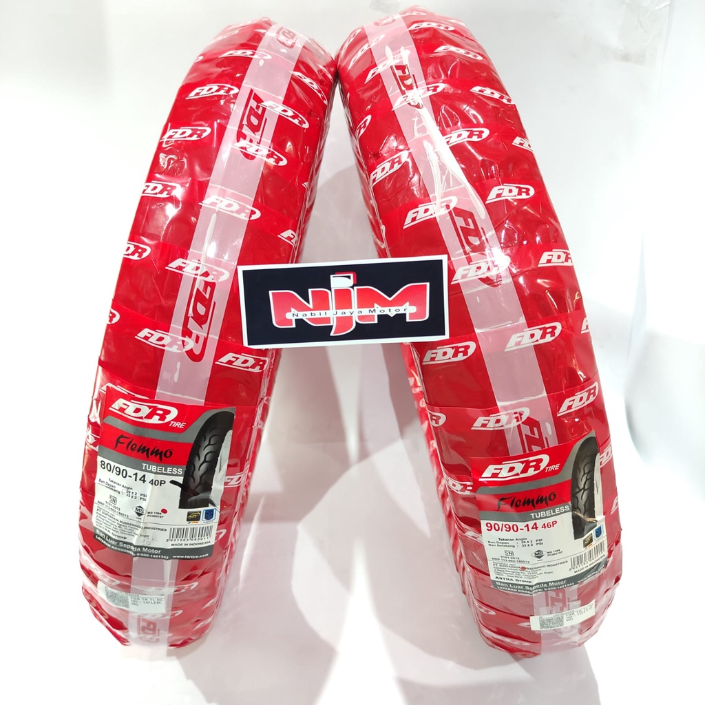 Ban tubles fdr flemmo ring 14 (TL) untuk motor metic honda vario beat scoopy yamaha mio fino