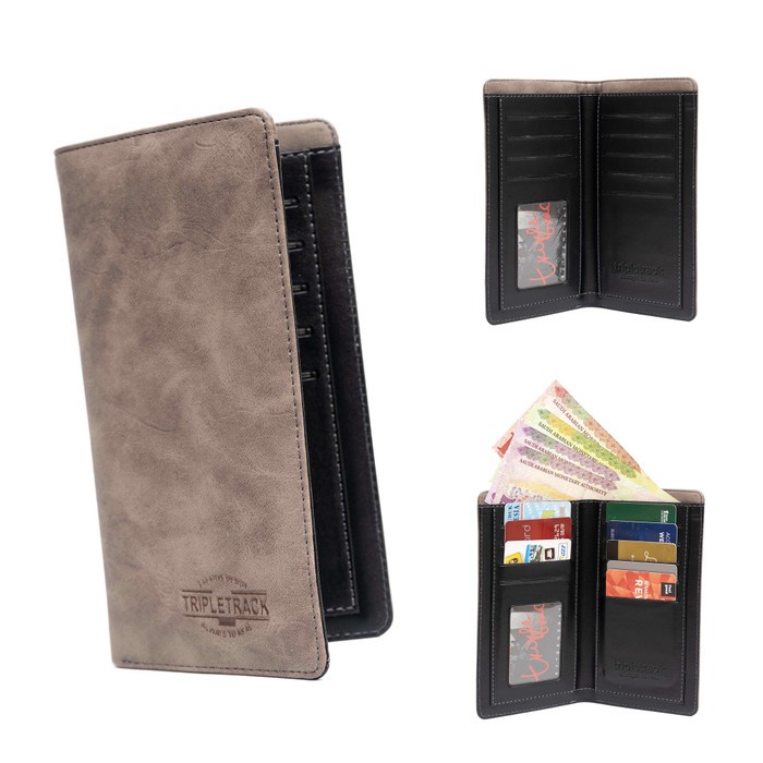 DOMPET PRIA DOMPET PANJANG PENDEK CARD IMPORT SEMI KULIT BRANDED