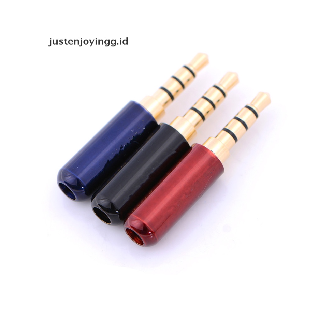 Justenjoyingg.id / 4 Pole Jack Plug Audio 3.5mm Male stereo mini Untuk earphone / headphone   Plug Jack Audio 3.5mm 4 Pole Male stereo Untuk earphone / headphone  4 Pole 3.5mm