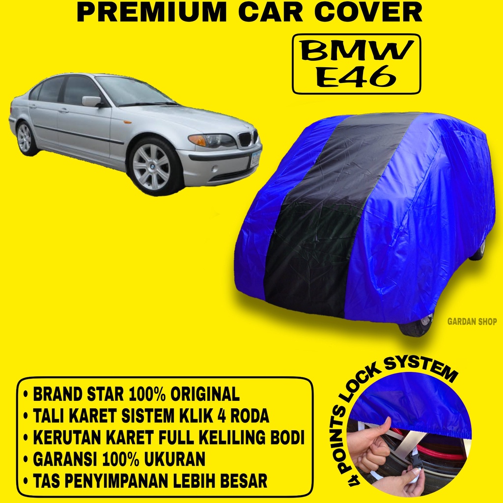 Body Cover BMW E46 BIRU HITAM Penutup Bodi Mobil Bmw E46 Waterproof PREMIUM
