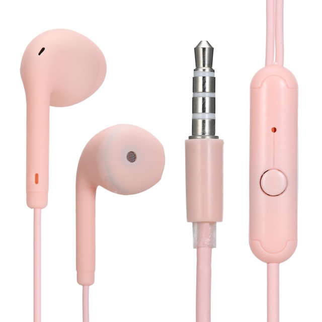 Handsfree Macaron Headset Kabel Warna Warni Bisa Buat Telepon dan Musik U19