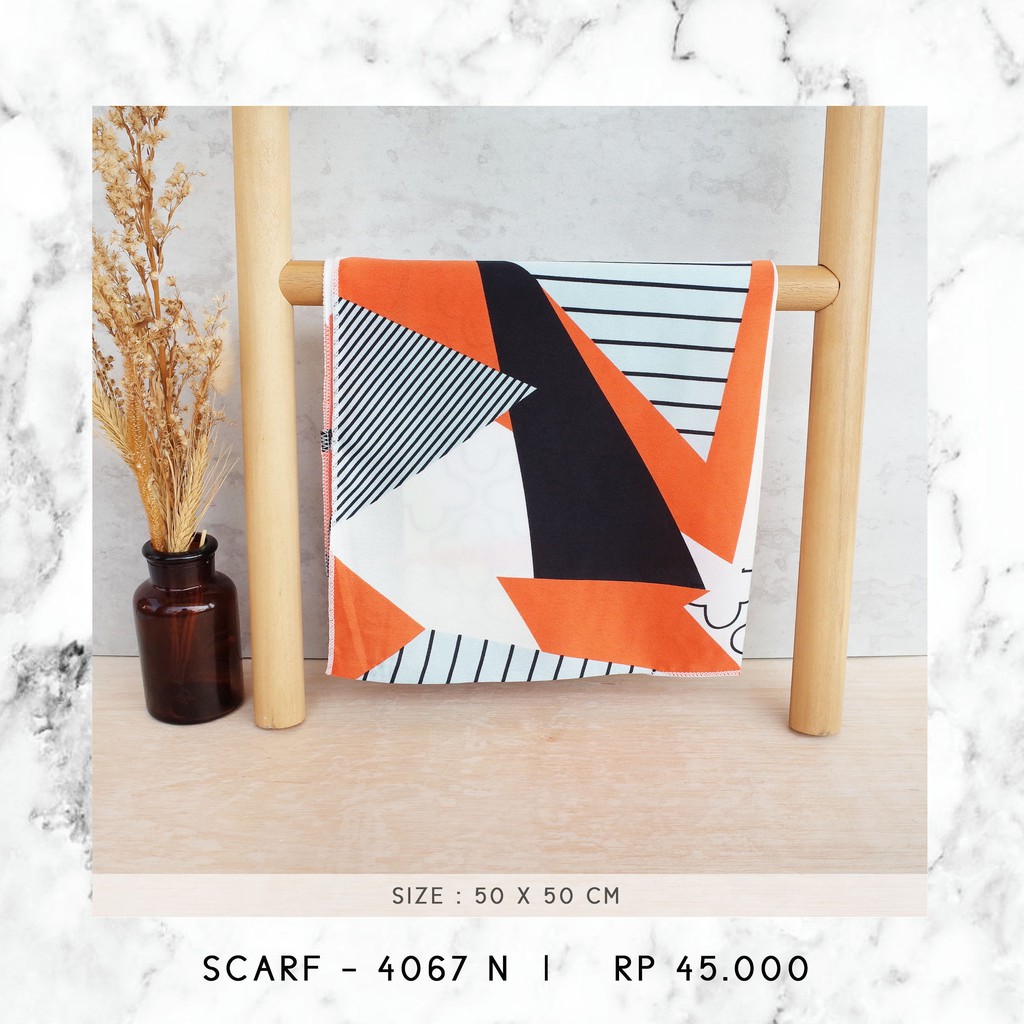 NECK SCARF / SYAL KOREA / SCARF PATTERN (SIZE 50 X 50 CM) - 3889 / 4067-4067 N