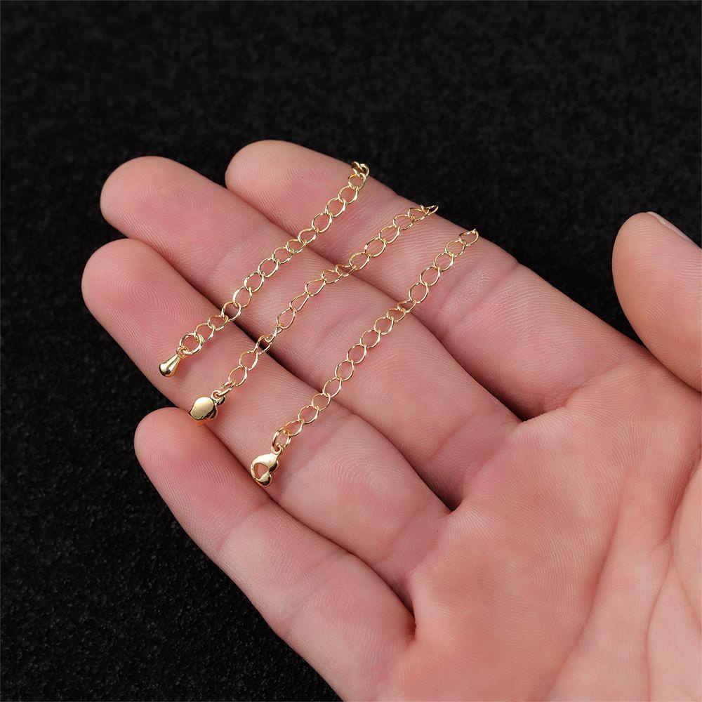 Lily 5Pcs Ekstensi Rantai Ekor Dipanjangkan Aksesoris Perhiasan Jewelry Making Gelang Konektor