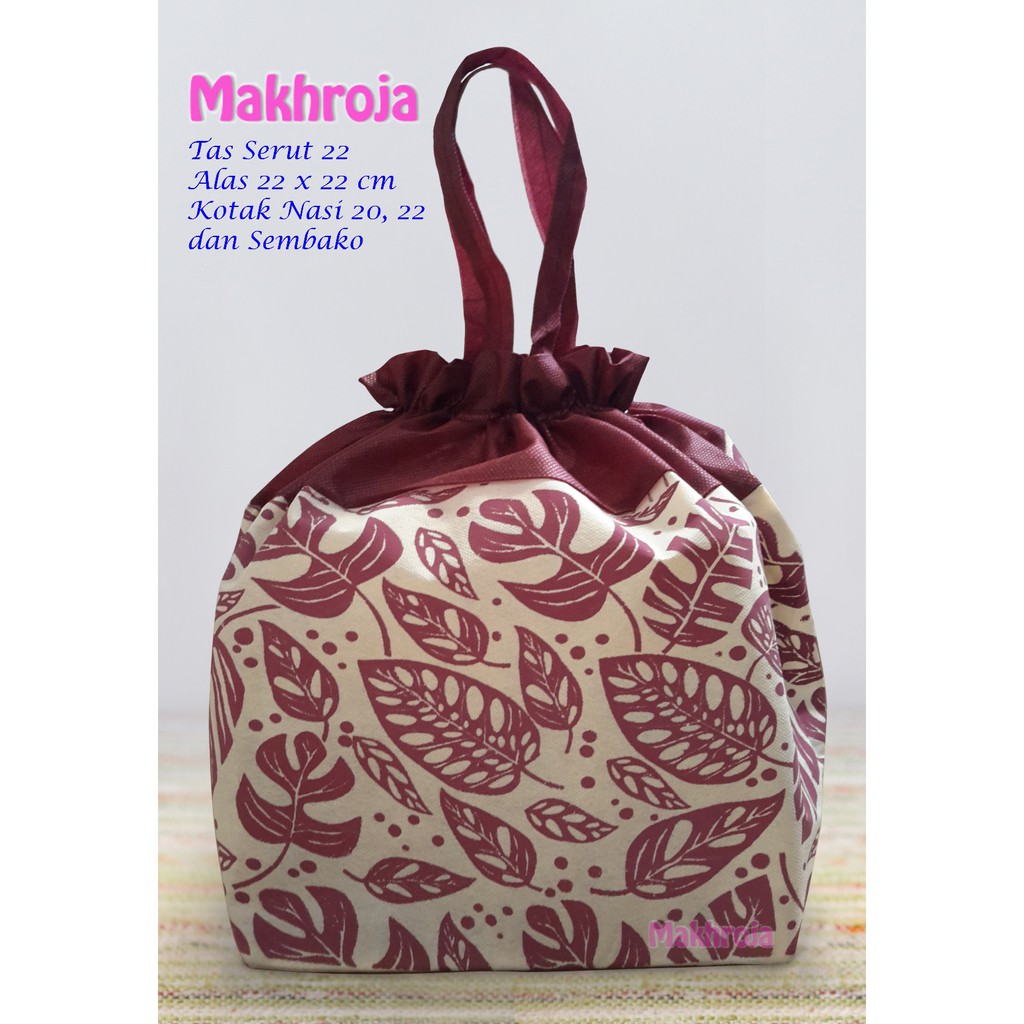 

Tas Hajatan Goodie Bag Serut 22 DB Maroon